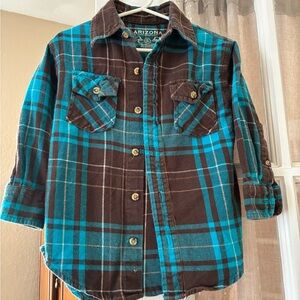 Boys Vintage 100% Cotton Arizona Flannel